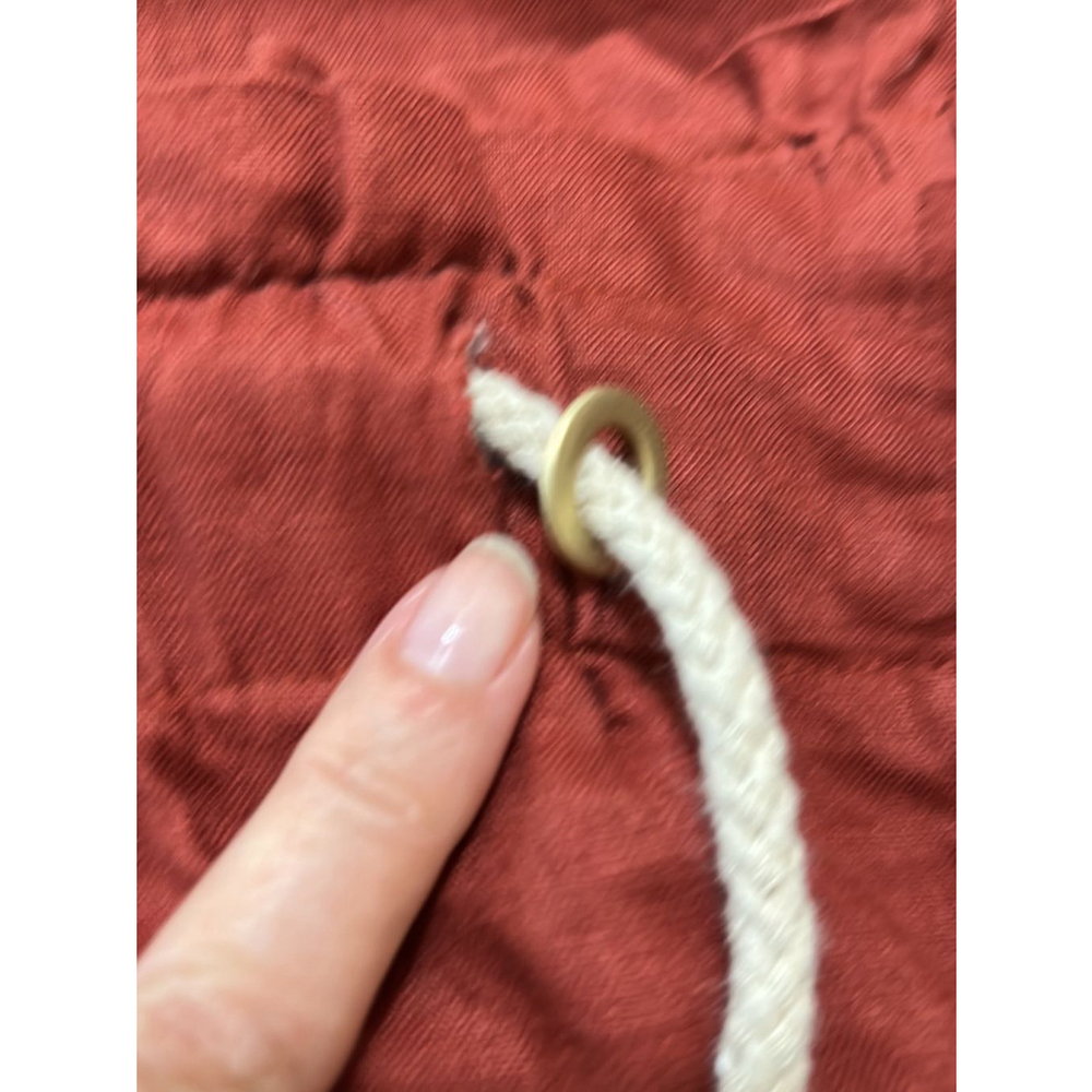 Marc New York Linen Orange Rust Drawstring Waist … - image 4